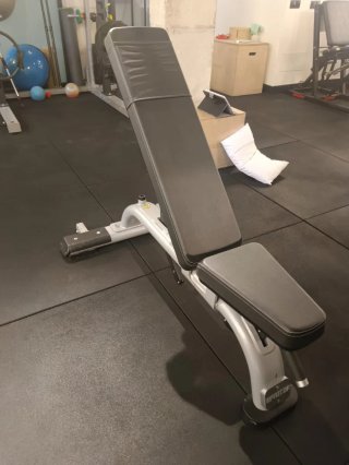 Rack Precor, Banco y Discos