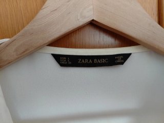 Camisa Zara cremallera frontal
