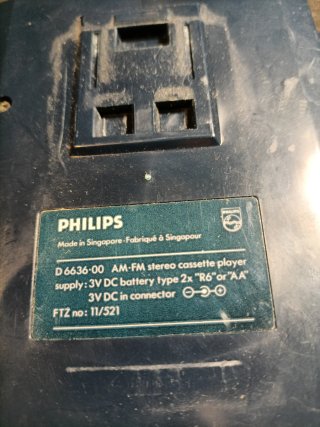 Walkman Philips moving sound am-fm cassette