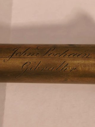 Telescopio antiguo John Pochain S. XIX