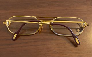 Gafas Cartier Vintage Chapadas en Oro