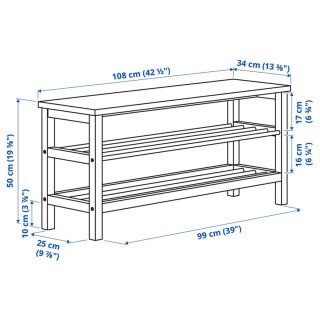 URGE - Banco Zapatero IKEA TJUSIG Blanco