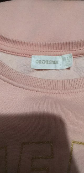 Vestido niña manga larga rosa