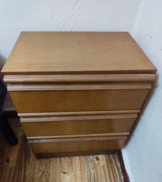 Conjunto 2 Mesitas Noche Madera Castaño