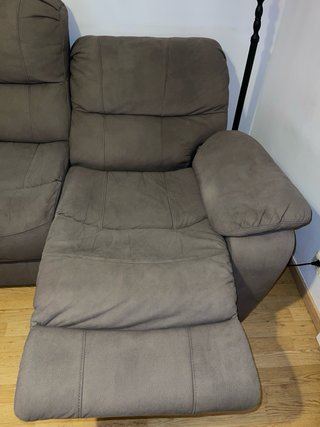 Sofá Reclinable Eléctrico Marrón