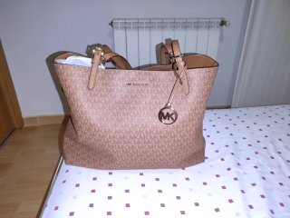 Bolso Michael Kors Marrón y Dorado