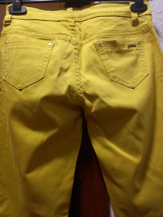 Pantalón mujer talla 40 amarillo