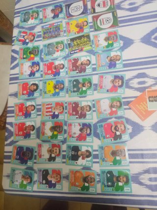 Cromos de fútbol repetidos Panini