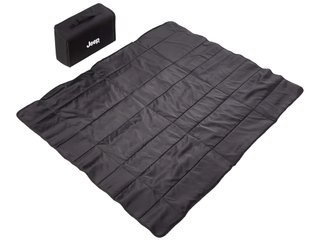 Manta de picnic Jeep negra con funda