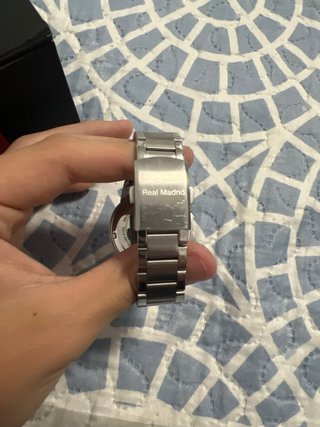 Reloj Real Madrid Plata y Azul