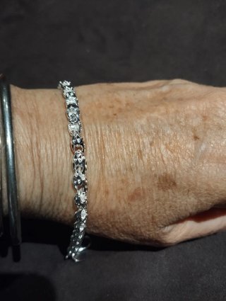 Pulsera de Plata de eslabones L 19 cm