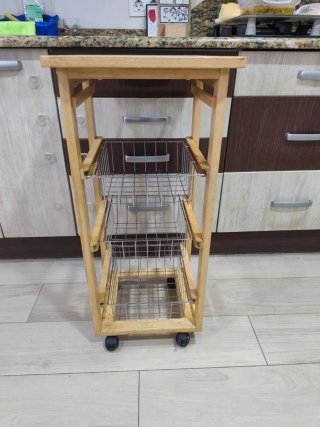 Carro Auxiliar Cocina con Cestas