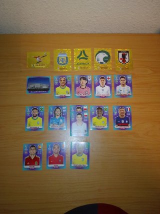 Pack 19 Cartas Mundial Qatar 2022