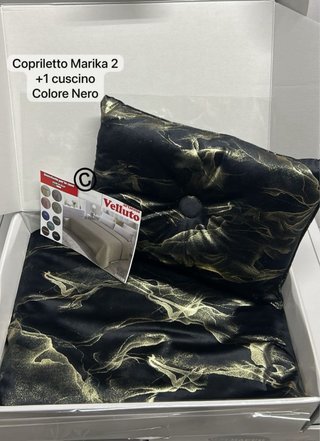 Nuovo Copriletto effetto marmo con cuscino