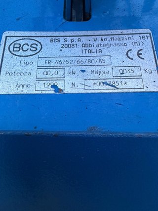 Bcs 720 gasolina motor honda