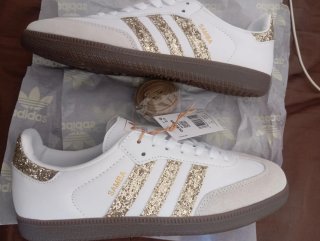 Zapatillas Adidas Samba Mujer Doradas Talla 40