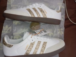 Zapatillas Adidas Samba Mujer Doradas Talla 40