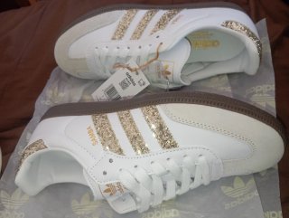 Zapatillas Adidas Samba Mujer Doradas Talla 40
