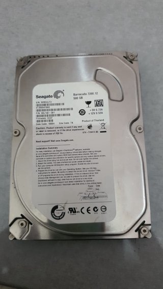 Disco Duro Interno 500GB SATA 7200RPM