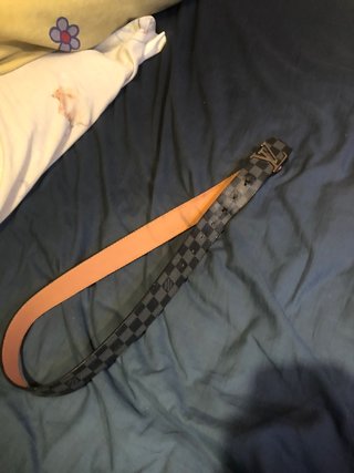 Cintura Louis Vuitton Damier Graphite