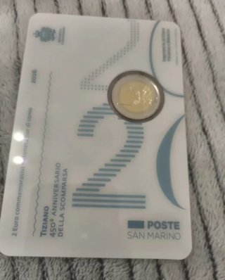 Moneda 2€ San Marino BU Tiziano 450 Aniversario