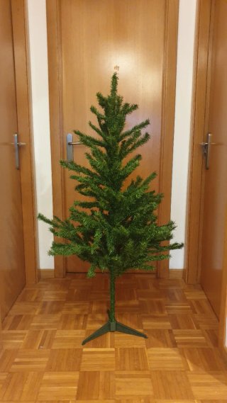 Árbol de Navidad artificial verde