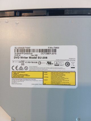 Toshiba SU-208 Lector Grabador  DVD interno