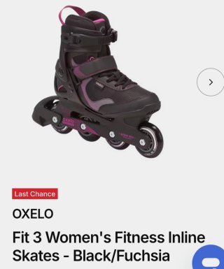 Patines en línea negros con detalles rosas