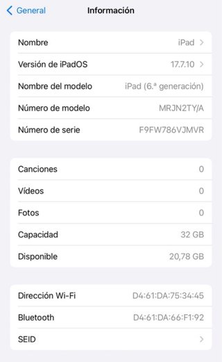 iPad 6ª Generación Oro Rosa