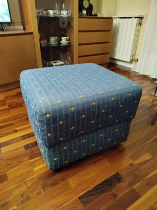 Puff sillón en color azul