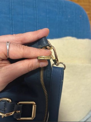 Bolso Bimba y Lola Azul Marino y Dorado
