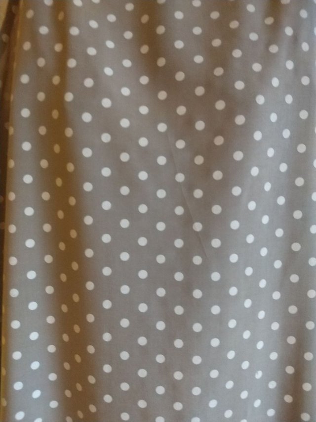 Vestido verano lunares beige y blanco T-38. Nuevo.