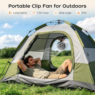 SIN ABRIR Mini Ventilador Portátil Luces y Pinza