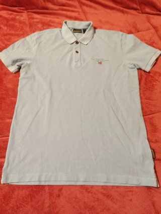 Polo Napapijri ELBAS manga corta azul