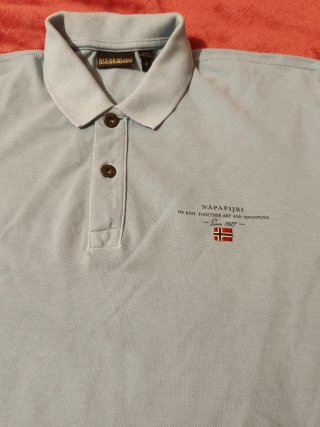Polo Napapijri ELBAS manga corta azul