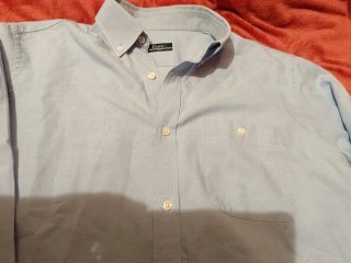 Camisa de vestir Dustin clásica azul