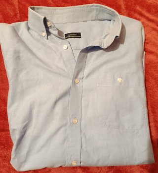 Camisa de vestir Dustin clásica azul