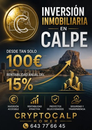 ​¡Invierte en el futuro de Calpe y obtén un 15%