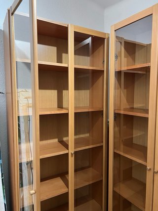 Estanterías Billy IKEA (Madera y Cristal)