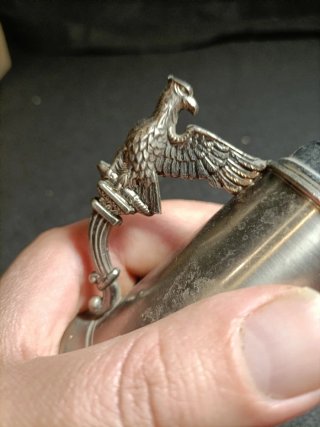 Mechero de mesa Napoleón a caballo águila
