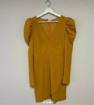 Vestido amarillo vintage ceremonia