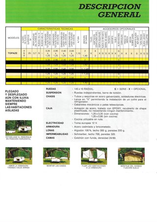 Carro-tienda KINGWAY TOPAZE 4/6/8 plazas