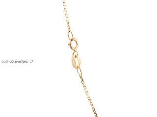 collar oro 18k con piedra 22cm