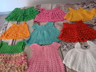 Vestidos crochet niña 1-2 años
