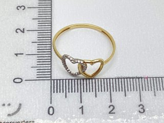 anillo oro 18k con circonita