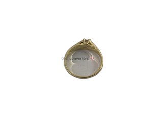 anillo oro 18k con piedra con circonita