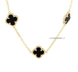 collar oro 18k con piedra con circonita 40cm