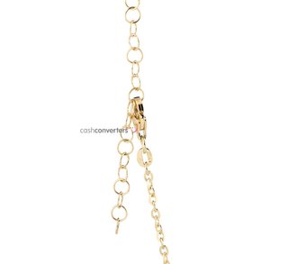 collar oro 18k con piedra con circonita 40cm