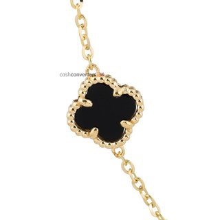 collar oro 18k con piedra con circonita 40cm