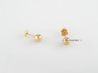 pendientes oro 18k